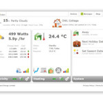 Screen grab of energy monitor control